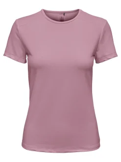Only Play Sport Style|Jeans & Casuals^Fitness dames t-shirt km paars