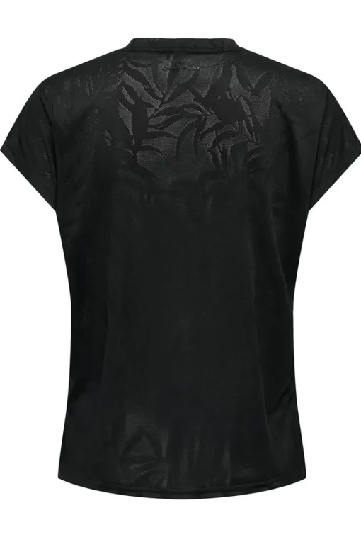 Only Play Sport Style|Sportswear^Fitness dames t-shirt km zwart