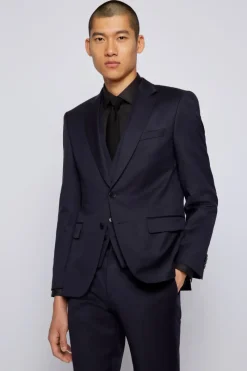 Boss Black Luxury|Colberts^Heren colbert blauw