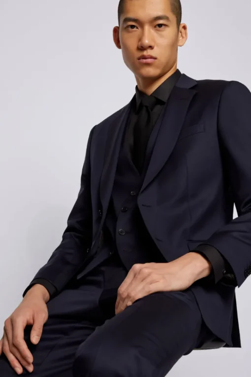 Boss Black Luxury|Colberts^Heren colbert blauw