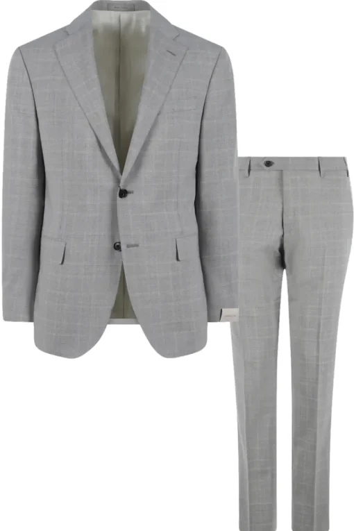Corneliani Luxury|Kostuums^Heren 2-delig kostuum grijs