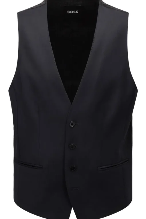 Boss Black Luxury|Gilets^Heren gilet blauw