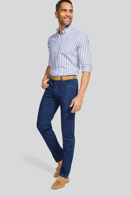 Meyer Waldbrol Modern Classics|Broeken^Heren jeans blauw