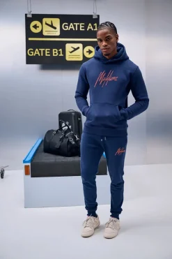 Malelions Outlet^Heren joggingbroek blauw