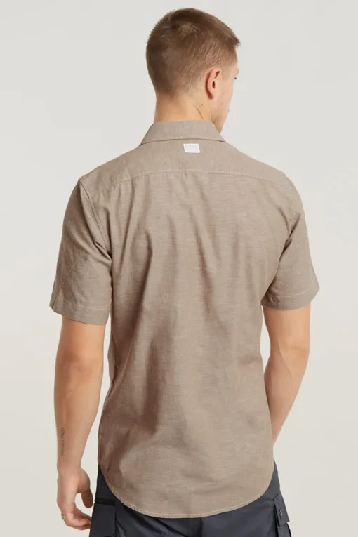 G-Star Jeans & Casuals|Overhemden^Heren overhemd km casual bruin
