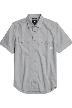 G-Star Jeans & Casuals|Overhemden^Heren overhemd km casual grijs