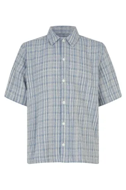 Samsøe Samsøe Designer|Overhemden^Heren overhemd km casual blauw