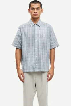 Samsøe Samsøe Designer|Overhemden^Heren overhemd km casual blauw