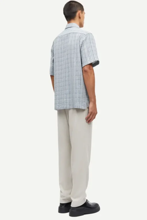 Samsøe Samsøe Designer|Overhemden^Heren overhemd km casual blauw