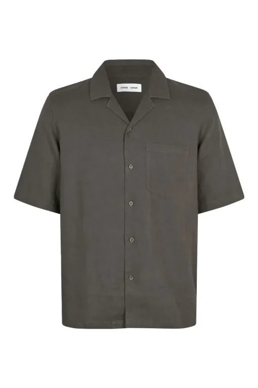 Samsøe Samsøe Designer|Overhemden^Heren overhemd km casual grijs