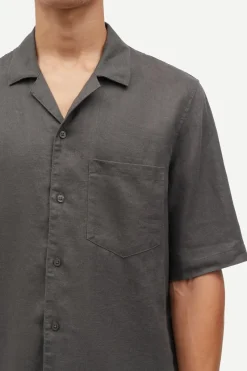 Samsøe Samsøe Designer|Overhemden^Heren overhemd km casual grijs
