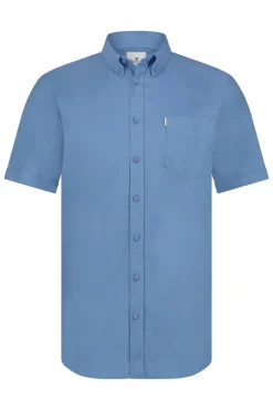 State of Art Outlet^Heren overhemd km casual blauw