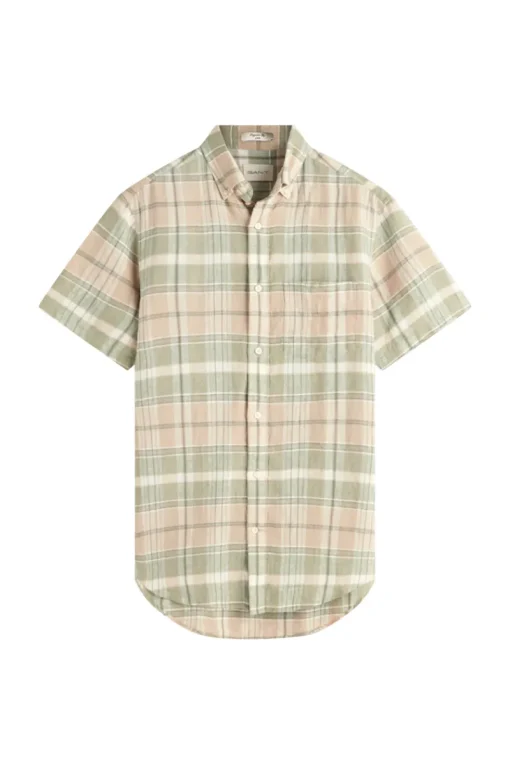 Gant Outlet^Heren overhemd km casual bruin
