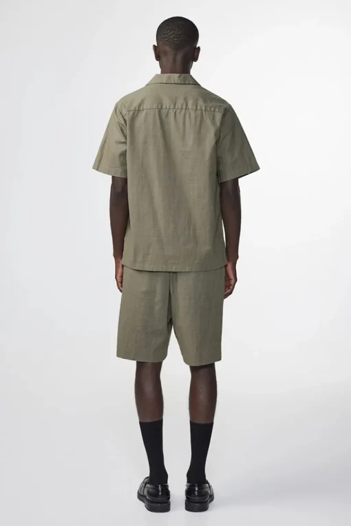 NN07 Outlet^Heren overhemd km casual groen