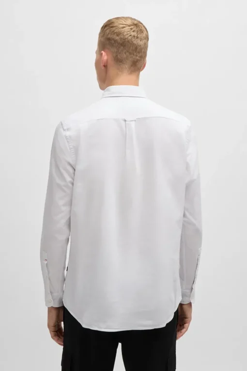 Boss Orange Jeans & Casuals|Overhemden^Heren overhemd km dressual wit