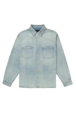 Denham Jeans & Casuals|Overhemden^Heren overhemd lm casual blauw