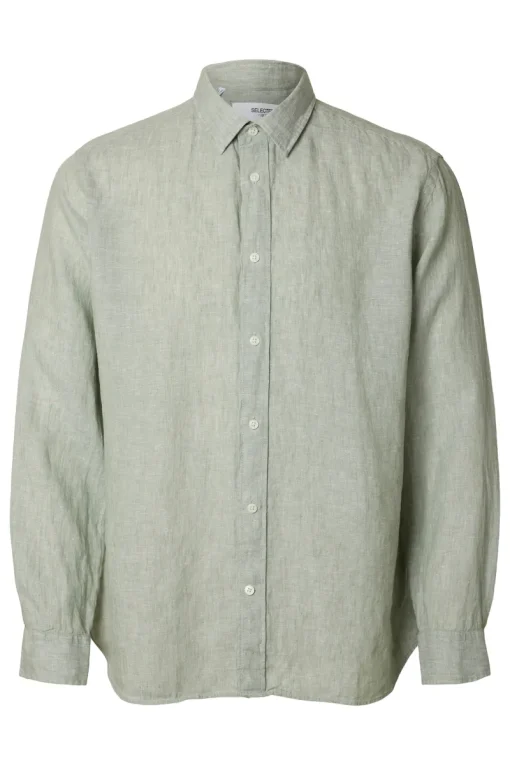 Selected Jeans & Casuals|Overhemden^Heren overhemd lm casual groen