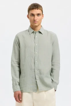Selected Jeans & Casuals|Overhemden^Heren overhemd lm casual groen