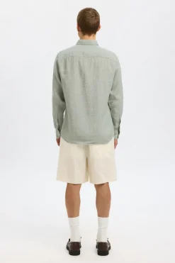 Selected Jeans & Casuals|Overhemden^Heren overhemd lm casual groen