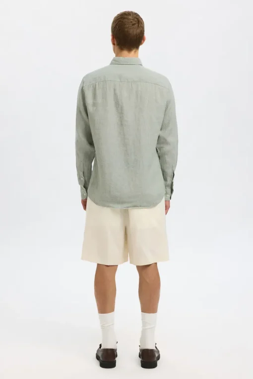 Selected Jeans & Casuals|Overhemden^Heren overhemd lm casual groen