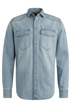 PME Legend Jeans & Casuals|Overhemden^Heren overhemd lm casual blauw