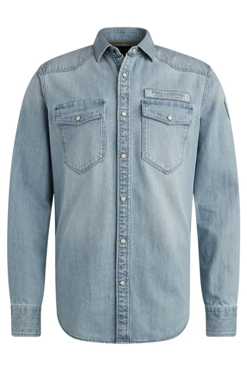 PME Legend Jeans & Casuals|Overhemden^Heren overhemd lm casual blauw