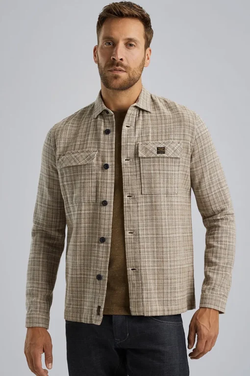 PME Legend Jeans & Casuals|Overhemden^Heren overhemd lm casual groen