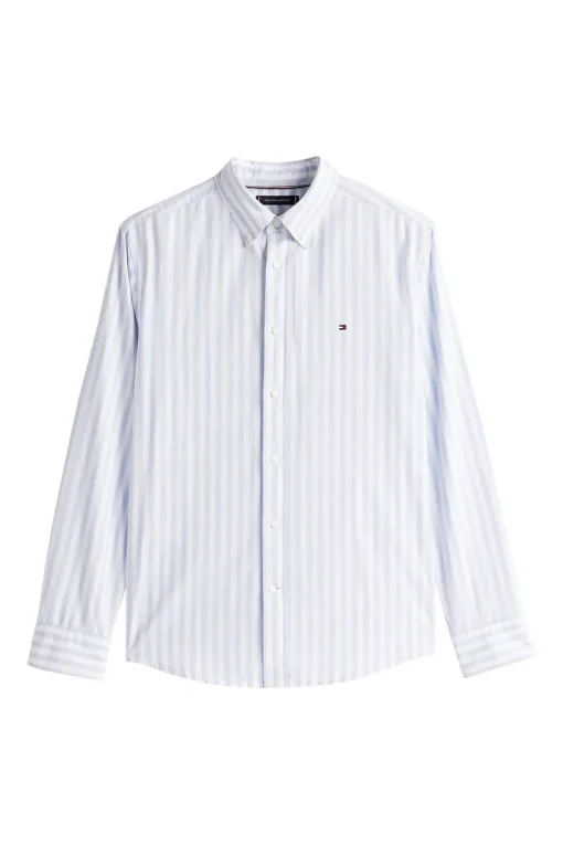 Tommy Hilfiger Jeans & Casuals|Overhemden^Heren overhemd lm casual blauw