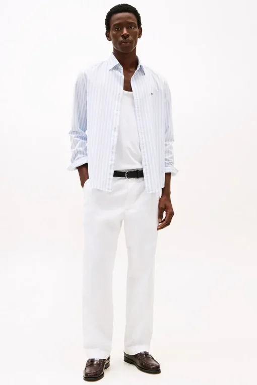 Tommy Hilfiger Jeans & Casuals|Overhemden^Heren overhemd lm casual blauw
