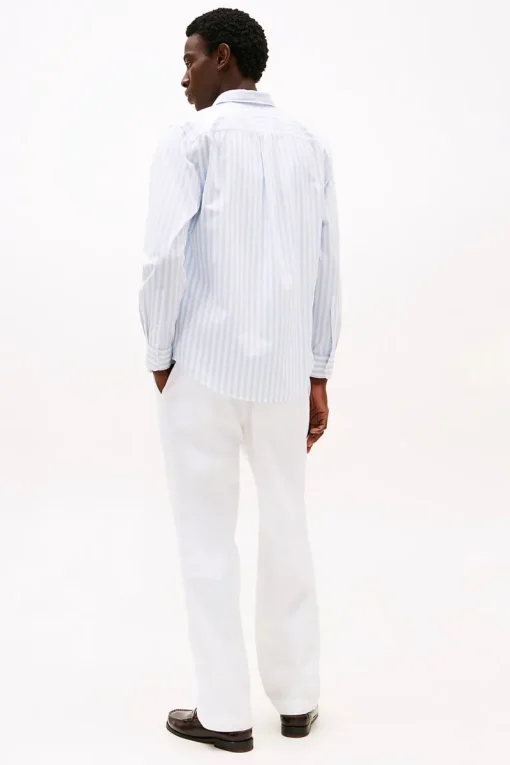 Tommy Hilfiger Jeans & Casuals|Overhemden^Heren overhemd lm casual blauw