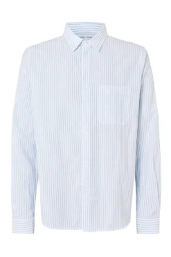 Samsøe Samsøe Designer|Overhemden^Heren overhemd lm casual wit
