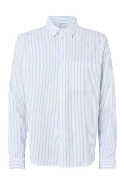 Samsøe Samsøe Designer|Overhemden^Heren overhemd lm casual wit