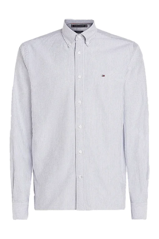 Tommy Hilfiger Jeans & Casuals|Overhemden^Heren overhemd lm casual blauw