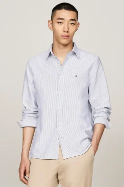 Tommy Hilfiger Jeans & Casuals|Overhemden^Heren overhemd lm casual blauw