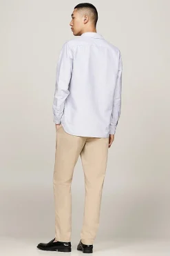 Tommy Hilfiger Jeans & Casuals|Overhemden^Heren overhemd lm casual blauw