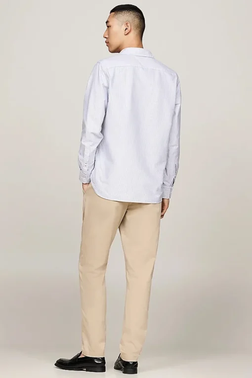 Tommy Hilfiger Jeans & Casuals|Overhemden^Heren overhemd lm casual blauw