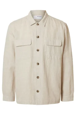 Selected Jeans & Casuals|Overhemden^Heren overhemd lm casual bruin