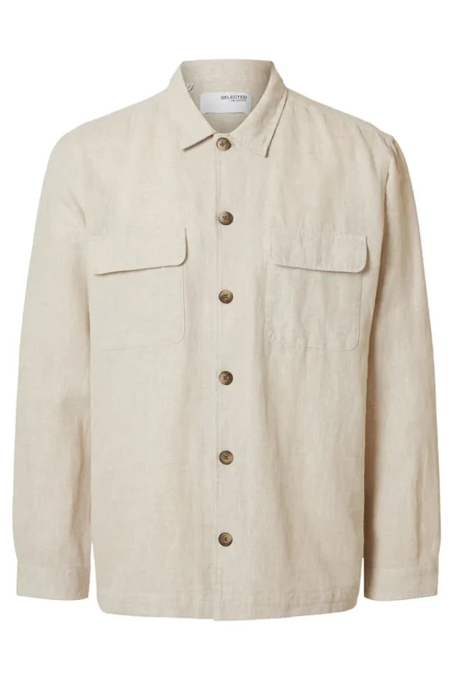 Selected Jeans & Casuals|Overhemden^Heren overhemd lm casual bruin
