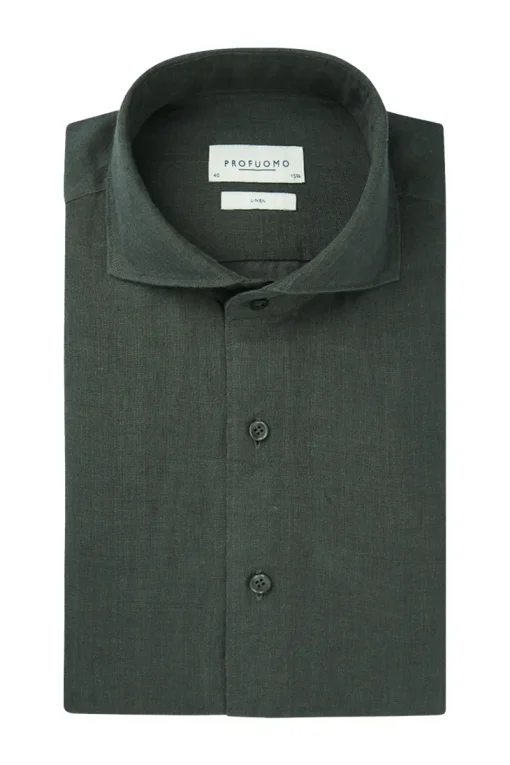 Profuomo Modern Classics|Overhemden^Heren overhemd lm casual groen