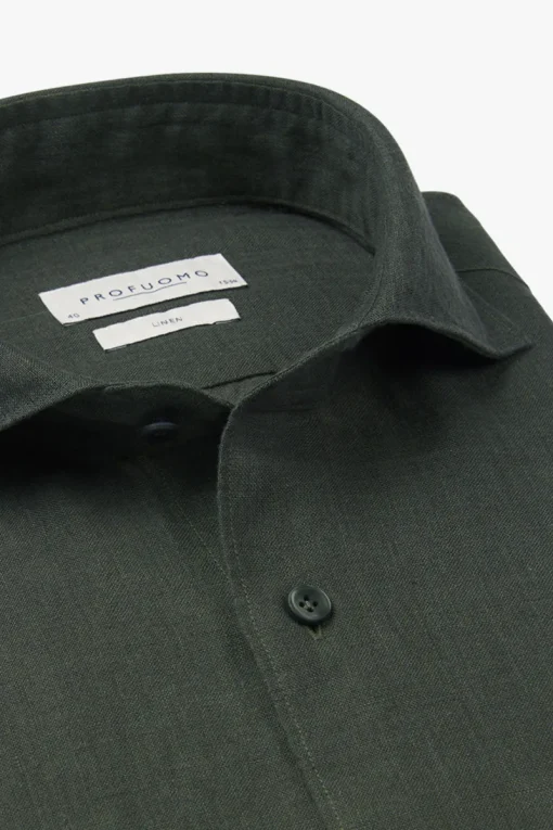 Profuomo Modern Classics|Overhemden^Heren overhemd lm casual groen
