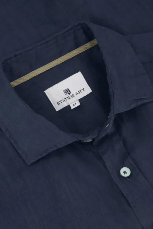 State of Art Modern Classics|Overhemden^Heren overhemd lm casual blauw