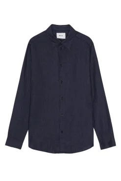 NN07 Designer|Overhemden^Heren overhemd lm casual blauw