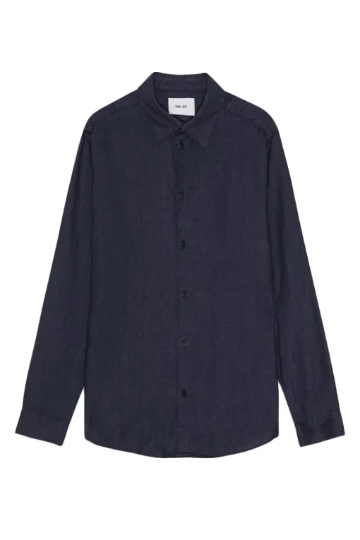NN07 Designer|Overhemden^Heren overhemd lm casual blauw