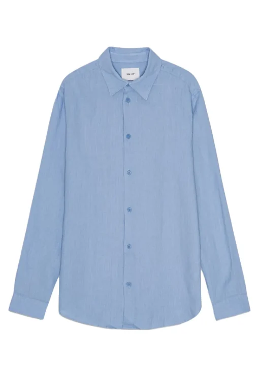 NN07 Designer|Overhemden^Heren overhemd lm casual blauw