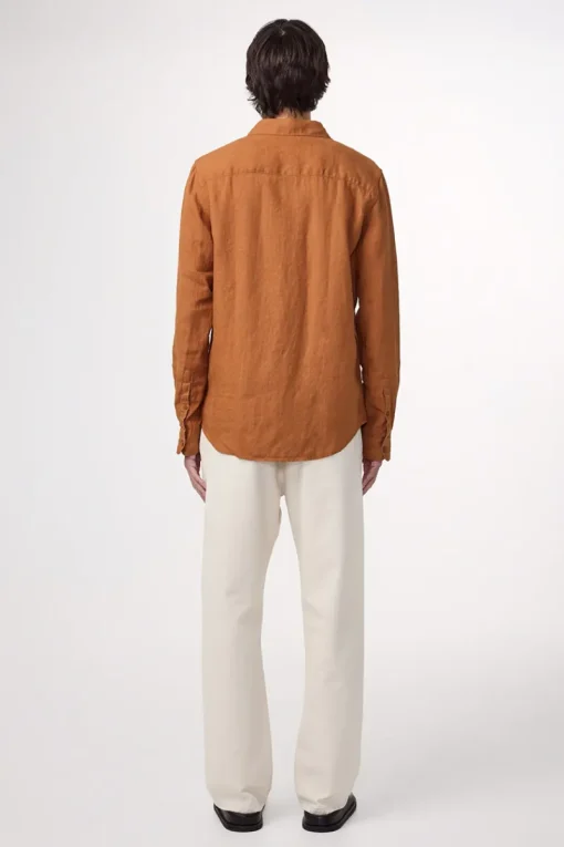 NN07 Designer|Overhemden^Heren overhemd lm casual bruin