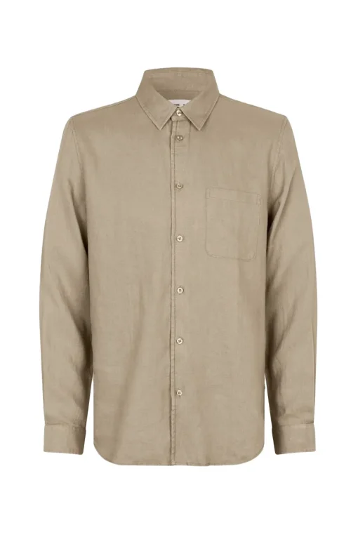 Samsøe Samsøe Designer|Overhemden^Heren overhemd lm casual bruin