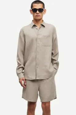 Samsøe Samsøe Designer|Overhemden^Heren overhemd lm casual bruin