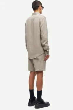 Samsøe Samsøe Designer|Overhemden^Heren overhemd lm casual bruin