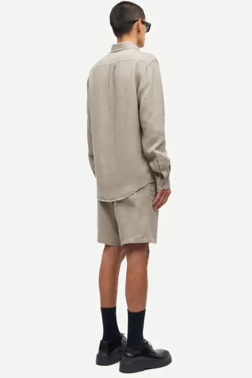 Samsøe Samsøe Designer|Overhemden^Heren overhemd lm casual bruin
