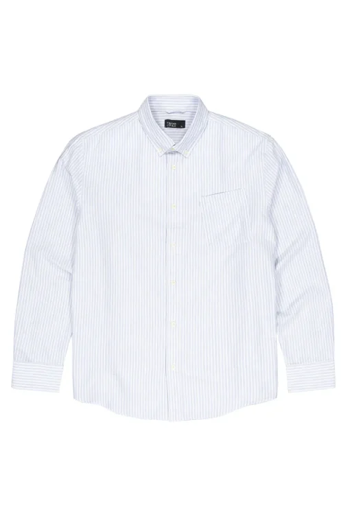 Butcher of Blue Designer|Overhemden^Heren overhemd lm casual blauw